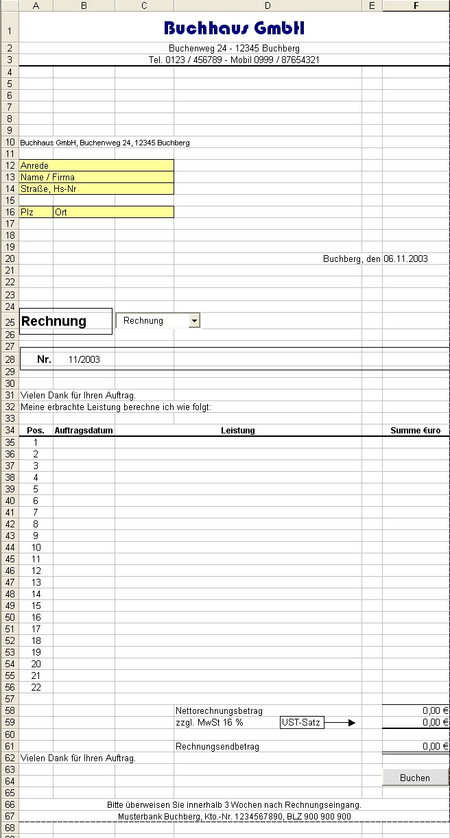 Angebote Und Rechnungen Mit Excel Erstellen Und Verwalten Excel Inside Solutions