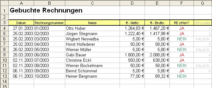 Excel Tabellen  Angebot  Und Rechnung