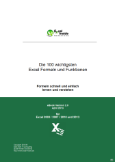 E-Book Formeln und Funktionen Excel 2013